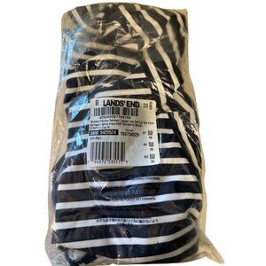 Lands End NIP Women's D-Cup Scoop Neck Tugless Sporty One Piece Swimsuit 16 Blue
